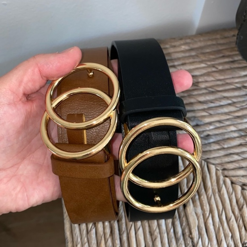 Bundle of 2 double ring belts